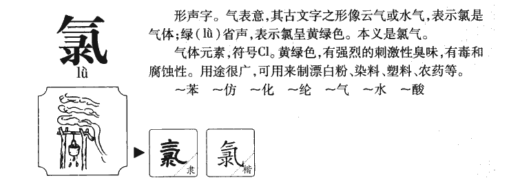 氯怎么读， 氯字读音是什么