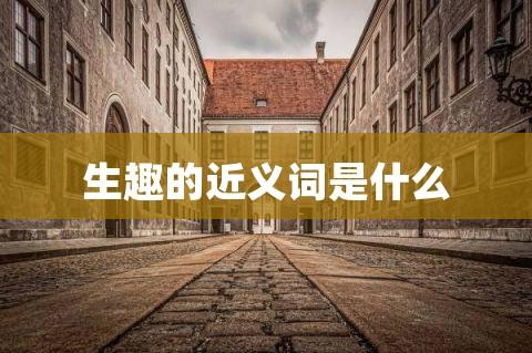 生趣的近义词语有哪些（生趣的近义词