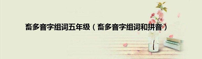 畜的多音字组词（畜多音字注音组词）