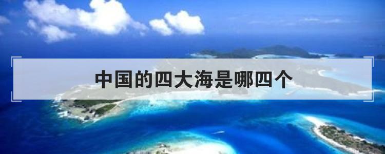 中国的四大海是哪四大海,我国的四大海有什么