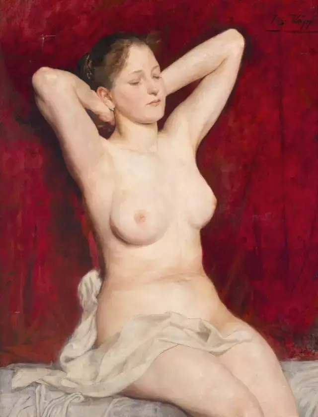 美体油画是什么画种，油画女性 